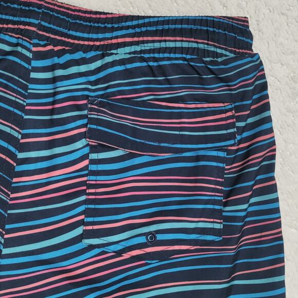 Club Room Men Quick-Dry 7" Swim Trunks Men's Medium Colorful Stripes Classic NEW - Picture 5 of 15
